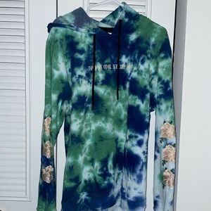 RUE21 Tie dye “Now or Never” Hoodie